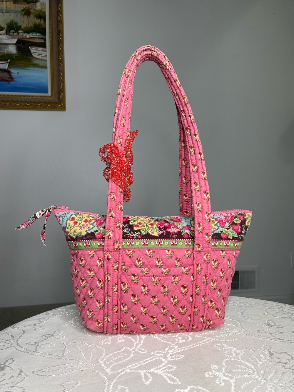 🌸 VINTAGE VERA BRADLEY QUILTED TOTE BAG 🌸